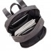 Кожаный мужской рюкзак для ноутбука Faber Grey/Black